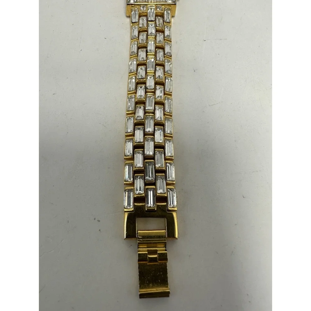 Xanadu Pave Crystal New‎ Battery Ladies MOP Watch 19MM 7.25